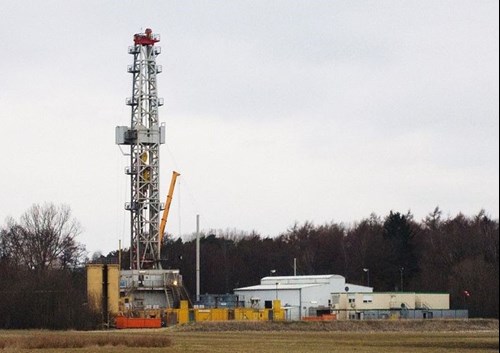 Infrastructure used in fracking.