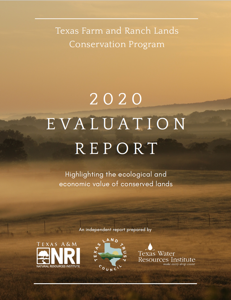 Texas farm and ranch lands conservation program 2020 evaluation report