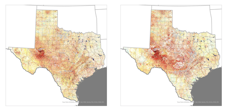 VegDRI showing us the response from rainfall on September 4, 2022 and a followup regression after no additional significant rain on September 25, 2022.