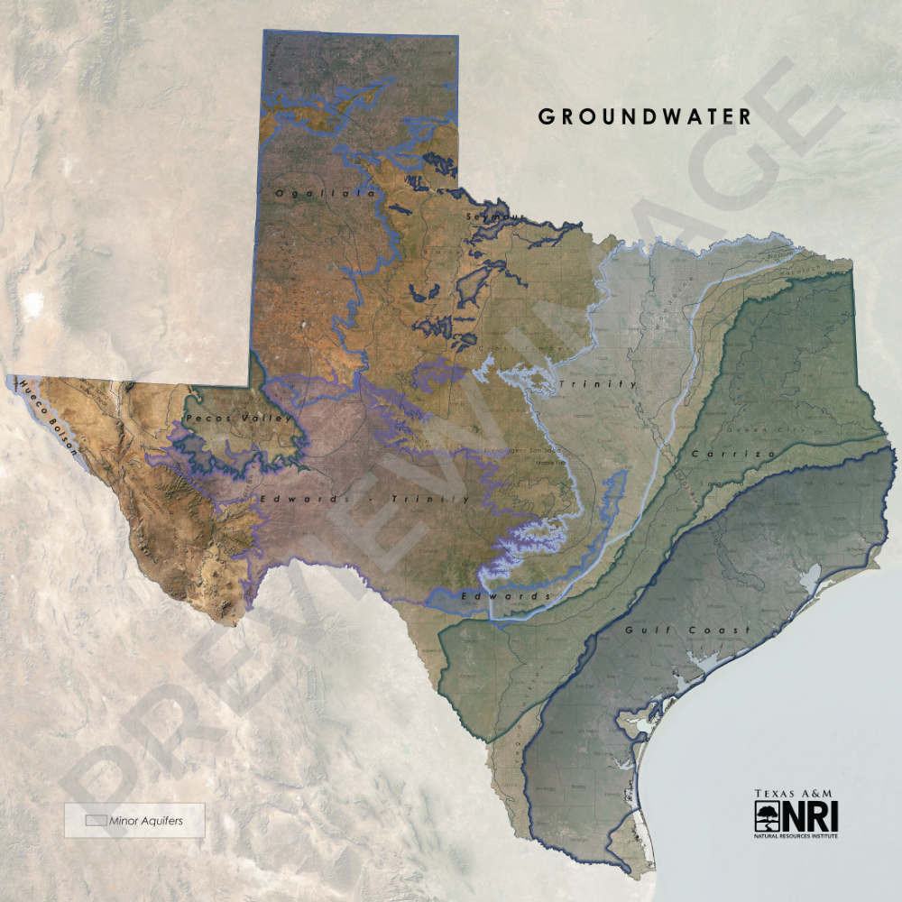 Texas Groundwater Map Logo